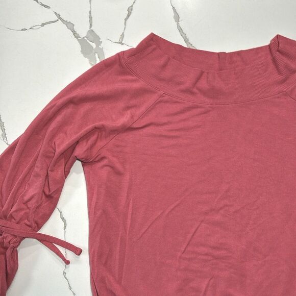 Express One Eleven | Women’s Pink Coral Butterfly Tie Raglan Sleeves Swe… - Picture 3 of 14